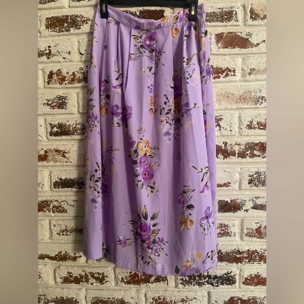 KORET Women’s Purple floral flow skirt size 12